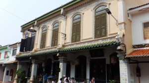 The three house frontage