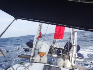 Heeling into the wind