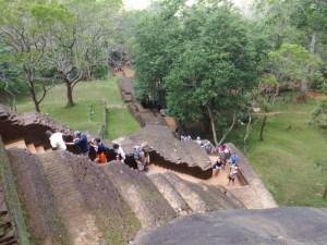 The beginning of the steps