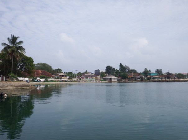 The view from the jetty