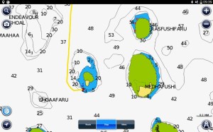 The yellow line is our route