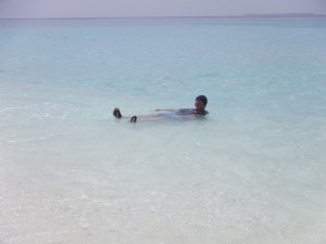 The water was like a warm bath