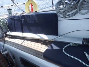 The boom vang with broken gas strut inside