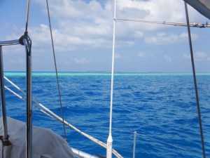 Anchored off the Viha Faru reef