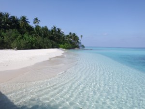 The beach on Asdhoo island