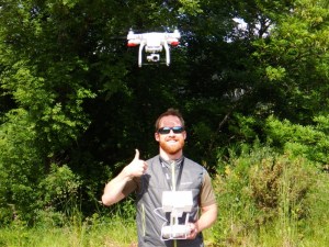 James and the drone