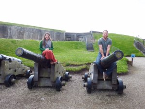 James and Hailey being big kids. Haha