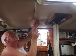 Taking the ceiling panels down