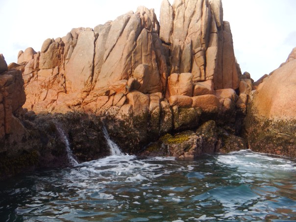 The water was rising and falling over these ones