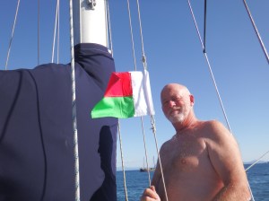 Hoisting the Madagascar flag