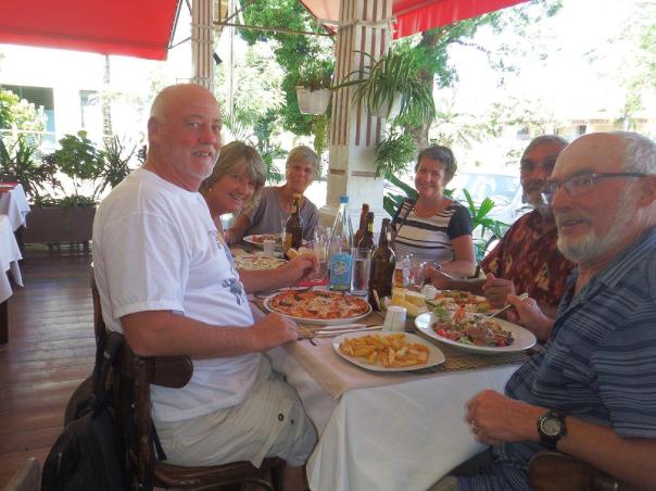Bill, Sue, Phyllis, Sara, Don and Norman at the Oasis