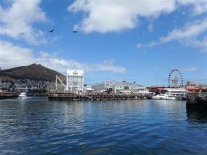 Arriving at V&A marina