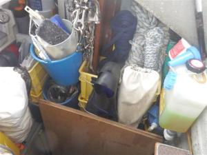 Deck locker refilled