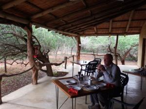 Eating breakfast......