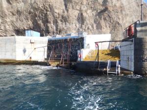 The approach to the jetty